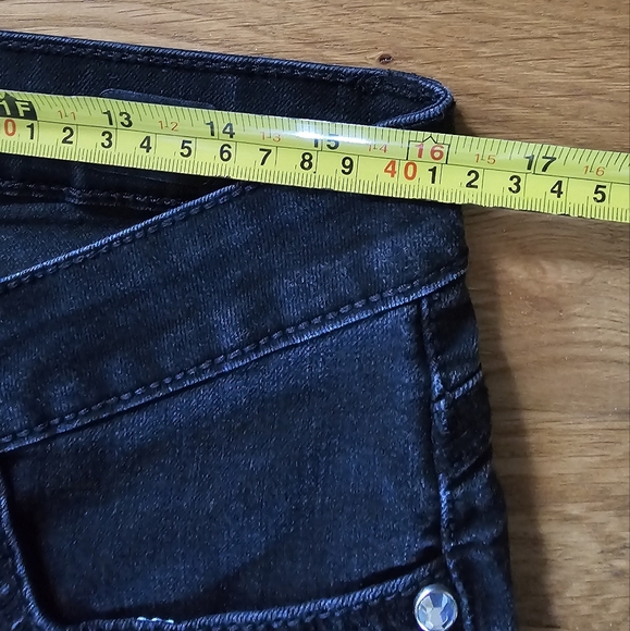 Lee Platinum Label Barely Bootcut Midrise Black Jeans Women's Size 10 Short - Picture 10 of 16